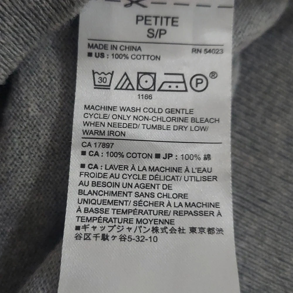 Banana Republic Star Intarsia Crew-Neck Grey Sweater Sz S